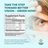 Eye Pressure Support with Bilberry Extract - Vegan Eye Health Supplement for Adults For Ocular Pressure Relief with Saffron Ginkgo Niacin and More Vitamins Vision Support (2 Month Supply)