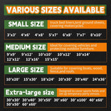 RAINDEWAY 8x10 Feet (3 Pack) Tarps Heavy Duty Waterproof,10Mil Thick Multipurpose Poly Tarp Cover with Metal Grommets and Reinforced Edges,Silver/Brown Tarp