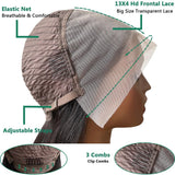 Douyin Bob Wig Human Hair 13x4 Frontal Lace Wig Body Wave HD Lace Front Wigs Human Hair Pre Plucked Glueless Bob Wigs for Women (16 inch, Natural Black)