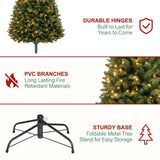 Hykolity 7 ft Prelit Artificial Christmas Tree with 300 Warm White LEDs