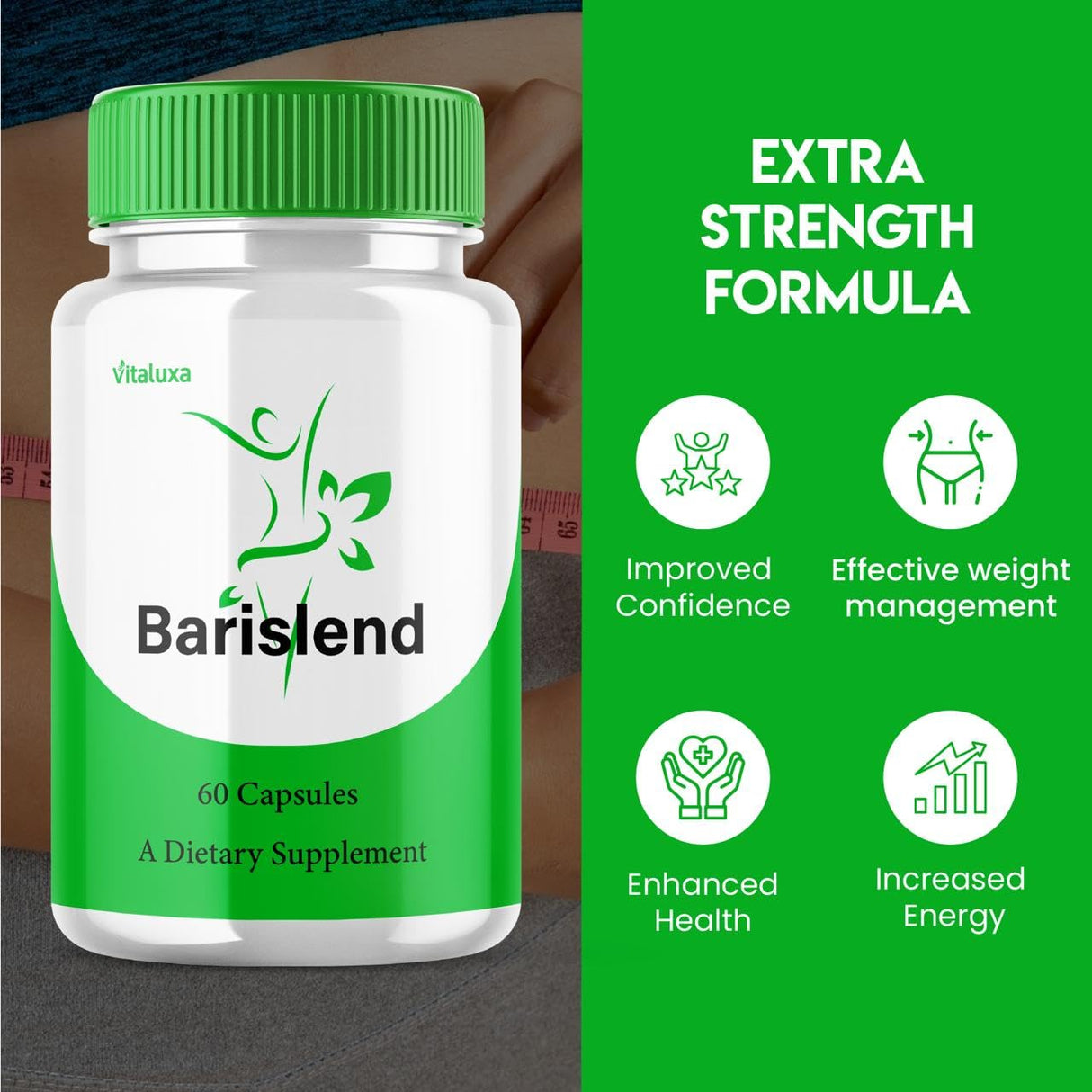 Barislend Capsules, Barisland Pills Pink Salt Blend for Women, Barislends Maximum Strength Supplement Official Advanced Formula Natural Energy Fitness Support, Bari Slend Review (60 Capsules)