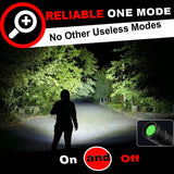 HinsGEAR Flashlights High Lumens 6PCS, 1 Mode LED Flashlight Super Bright, Small Pocket Flashlight Bulk, Water Resistant Tactical Flash Light for Emergency, Camping, Gift for Men Dad Christmas