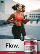 Horbäach Nitric Oxide Beet Root Gummies | 60 Count | with Nitrates | Strawberry Flavor | Vegan, Non-GMO, Gluten Free Supplement