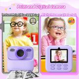 Kids Instant Digital Cameras for Boys and Girls, 1080P HD Dual-Lens Selfie Digital Camera with Print Paper & 32G Card, Christmas Birthday Gifts Toys for Toddler and Teenagers Age 3-16 Years Old