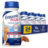 Ensure Plus Butter Pecan Nutrition Shake | Meal Replacement Shake | Ready To Drink | 16g Protein and 27 Vitamins and Minerals | 8 fl oz - 24 Pack