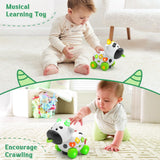 Musical Cow Toys for 1+ Year Old Boy Girl, Bilingual Baby Toy 6-12-18 Month, 1 Year Old Boy Toys, 1 Year Old Girl Gift, Learning Toddler Toy Age 1-2, First Christmas 1st Birthday Gift