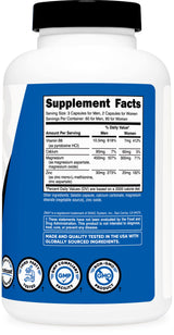 Nutricost ZMA 180 Capsules - Non-GMO and Gluten Free ZMA Supplement
