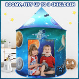 Kaivee Space World Play Tent Pop Up Kids Indoor Sensory Playhouse Children Foldable Kids Tent for Boys Girls Toddler as 3 4 5 6 7 Years Gift as Birthday Christmas Toys