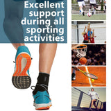 ComfiLife Ankle Brace for Men & Women, Orthopedic Brace - Adjustable Compression Wrap, Ankle Sleeve for Plantar Fasciitis, Tendinitis, Sprain, Swelling, Minor Sprains, Sports, Breathable, One Size