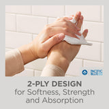 Pacific Blue Select Multifold Premium 2-Ply Paper Towels by GP PRO (Georgia-Pacific),White, 21000,125 Paper Towels Per Pack,16 Packs Per Case