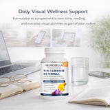 Neurobella Eye Formula, 15 in 1 Daily Eye Wellness Supplement with Lutein Zeaxanthin Bilberry & Vitamins, Clean Capsule Formula for Adult Wellness Routine (1)