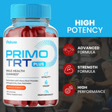 (3 Pack) Primo TRT Gummies, Primo TRT Advanced Performance Blend Supplement, PrimoTRT Try Prime Gomitas Maximum Strength for Males Support for Overall Health Wellness All Natural Ingredients (180 Ct)