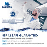 MARRIOTTO Replacement for GE® RPWFE, RPWF (Built-in CHIP) Refrigerator Water Filter, Compatible with GFE28GELDS, PFE28KELDS, PFE28KYNFS, GFD28GELDS, GYE22HMKES, GFE28GYNFS, GFD28GYNFS, Pack of 3