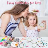 leitait Girls Toys Bracelet Making Kit -3400pcs Charm Jewelry Making Kit Supplies,Unicorn/Mermaid Crafts Birthday Christmas Gifts for Girls Ages 5 6 7 8 9 10 11 12 Years Old