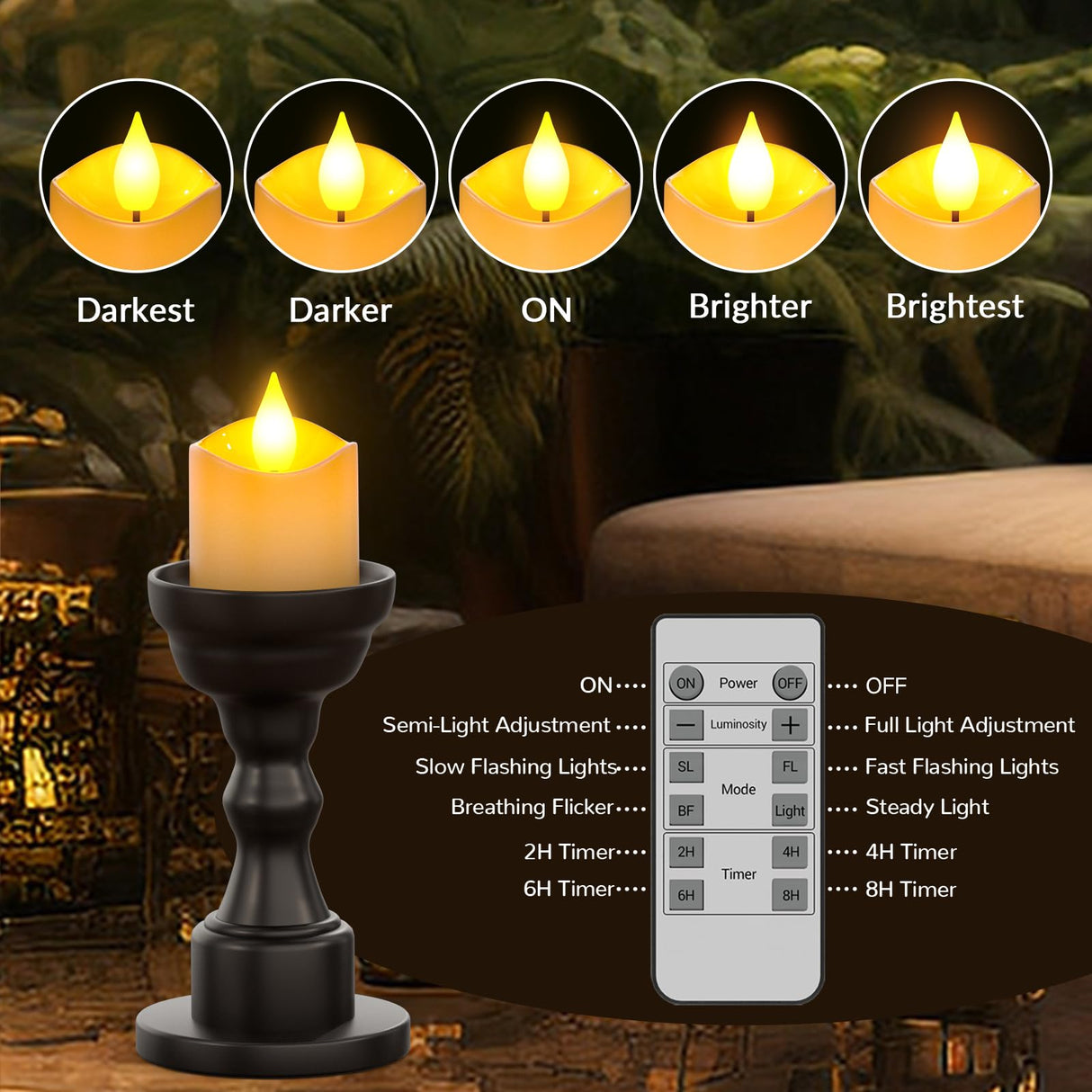 PChero Rechargeable Flameless Candles with Remote Timer & Charging Base, 12 Pack Votive Candles Battery Operated Tea Lights Flickering, LED Tealights for Home Wedding Halloween Fall Christmas Decor
