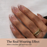 BTArtboxnails XCOATTIPS Press on Nails - Cat Eye Christmas Press on Nails, French Tip Nails Short Almond Nail Tips, Soft Gel Nails False Nail, Soak Off Acrylic Fake Nails Extensions