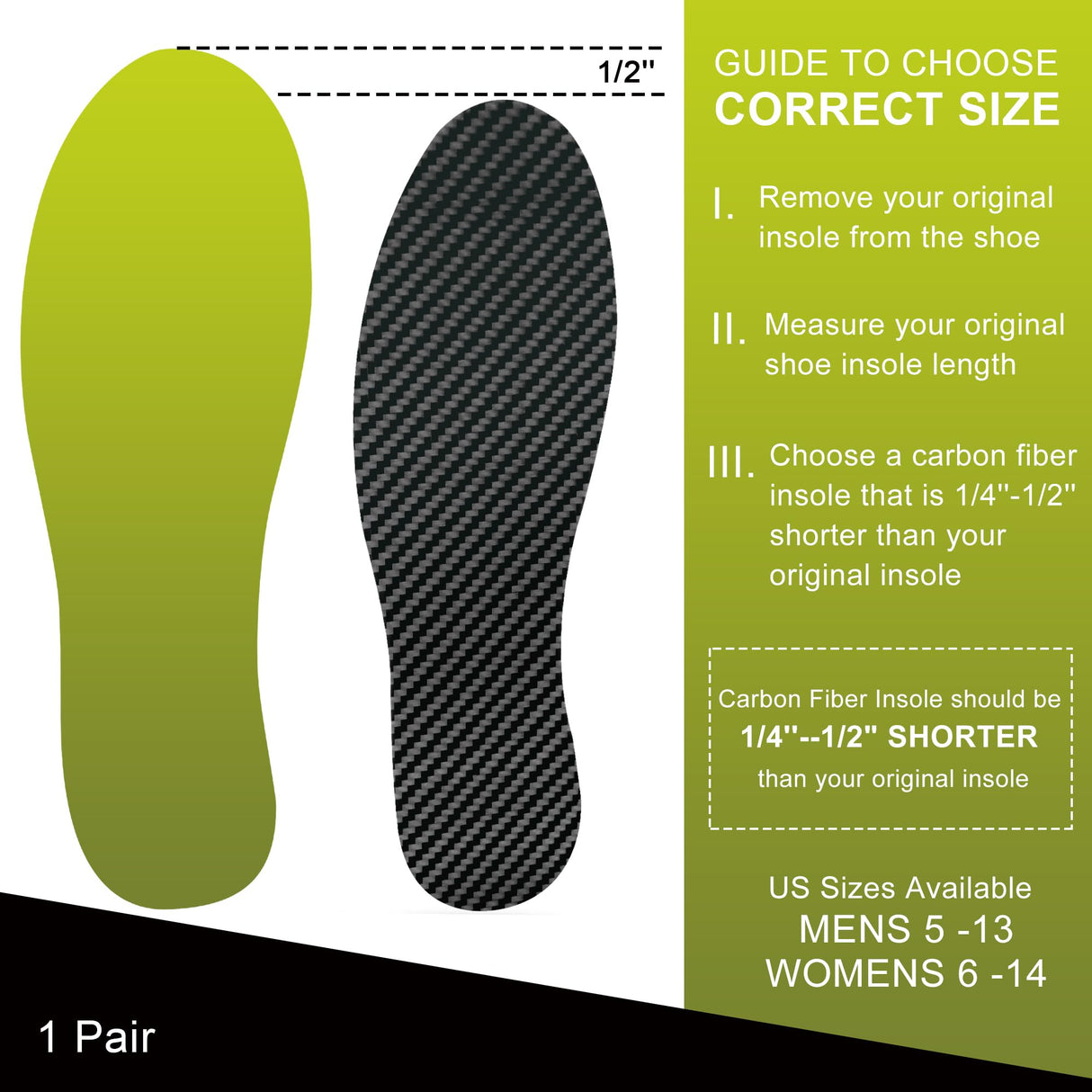 Carbon Fiber Insole(1 Pair), Carbon Fiber Foot Plate for Hallux Rigidus, Limitus, Turf Toe, Arthritis, Fractures, Rigid Sole Shoe Insert for Sports, Hiking, Trekking, Alternative to Post Op Shoe,255mm