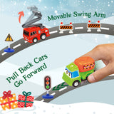 2026 Advent Calendar for Kids Boys, 24 Days Toy Cars with Scene Accessories
