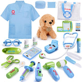 Meland Doctor Kit for Child with Puppy, Pretend Play Toy Gift for Ages 3-6
