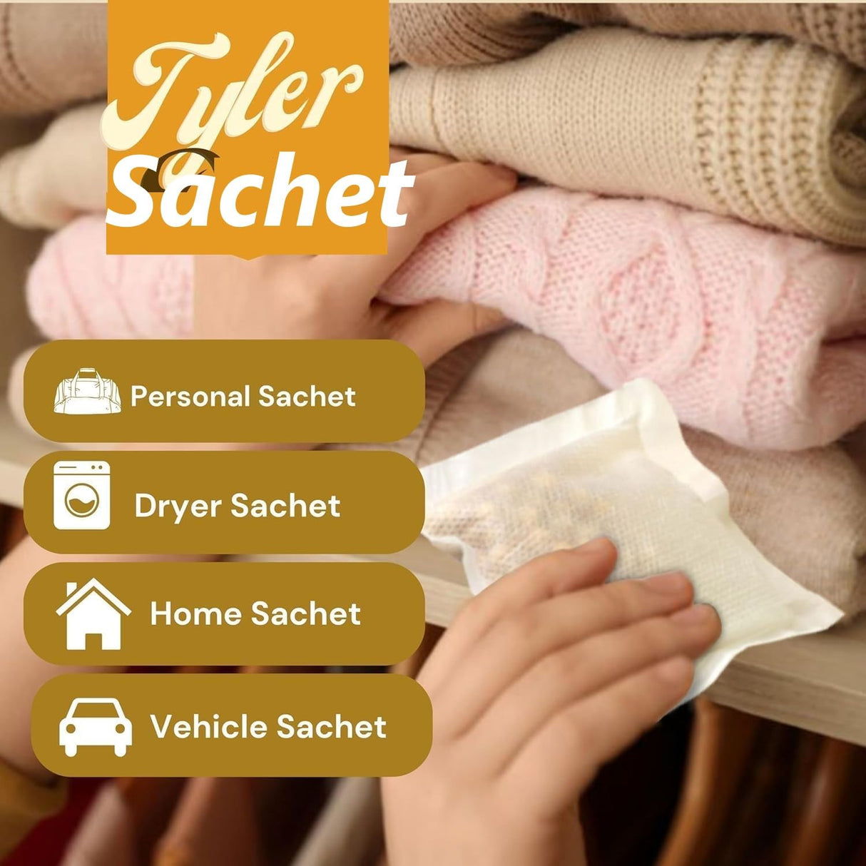 Tyler Candle Company Wash Diva 32 Fl oz HE, BZ Laundry Detergent/with Glamorous Sachet Single Pouch L