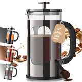 Veken 34oz French Press Coffee Maker, No Plastic Touching Cafe,1 L Cafetera