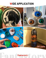 Fantastory Acrylic Paint Set, 24 x 60 ml with 12 Brushes; Christmas Acrylic Paint, Waterproof; For Artwork & DIY Projects on Canvas, Wood, Glass, Clay, Fabric, Ceramic, Paper, Canvas