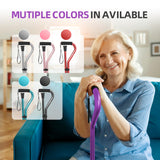 BeneCane Walking Cane for Men & Women Adjustable Cane with Offset Soft Cushioned Handle -Portable Lightweight Sturdy Mobility Walker Aid for Elderly, Seniors Collapsible Cane