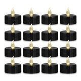 Nancia 50PACK Flameless LED Tea Lights Candles, Realistic and Bright Flickering Long Lasting 200Hours Battery-Powered, Ideal Party, Wedding, Birthday, Gifts Home Decoration Black