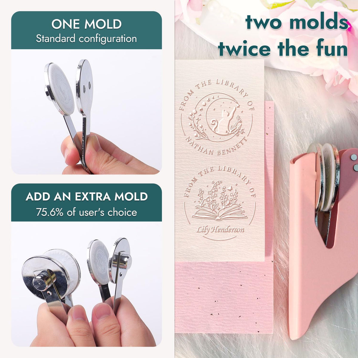 Personalized Book Embosser - Custom Designs for Book Lovers & Libraries