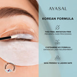 AYASAL Korean Lash Lift Kit: Thio-Free Formula Lash Lifting for Safe & Long-Lasting Natural Curl - Self Eyelash Perm Kit for Salon-Quality Results At Home, 5-6 Applications
