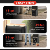 Gearwiz Touchless Automatic Electric Vacuum Dustpan with Nozzle Attachment – Hands-Free, Multi-Mode Floor Cleaner for Professional Use