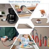 Garolue Washer and Dryer Covers for the Top, 23.6'' x 19.7'' Silicone Rubber Mat for Laudry Machine & Dryer,Non-slip Heavy Duty Waterproof Washable Top Protector Mat Pad for Laundry & Kitchen,Apricot