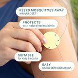 Cliganic Mosquito Repellent Stickers (180 Pack) - Patches for Kids & Adults, Natural DEET-Free, Citronella Essential Oil Infused