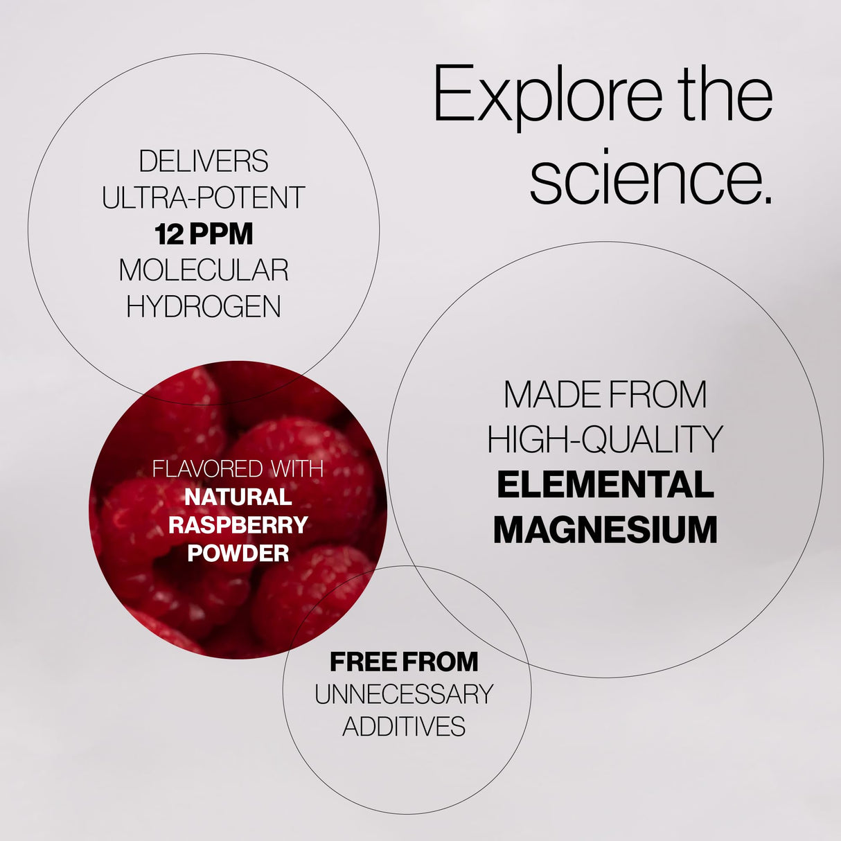 H2TAB Molecular Hydrogen Tablets with Magnesium – 12 PPM Hydrogen for Drinking Water – 30 Count Raspberry Flavor