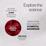 H2TAB Molecular Hydrogen Tablets with Magnesium – 12 PPM Hydrogen for Drinking Water – 30 Count Raspberry Flavor