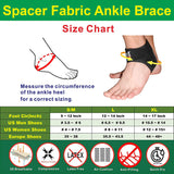 IRUFA, AN-OS-11,3D Breathable Elastic Knit Patented Fabric Adjustable Athletics Achillies Tendon Ankle Wrap, Plantar Fasciitis, Pain Relief for Sprains, Strains, Arthritis and Torn Tendons (S/M)