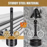 SDSNTE Steel Cigarette Butt Receptacle Disposal Outdoor for Keeping a Fresh and Clean Area, 5 Gallon Capacity, Black