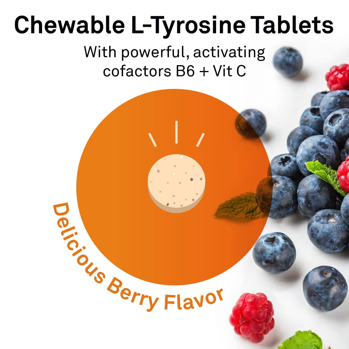 Perform Chewable NeuroScience Brain Energy & Focus Supplement for Adults, Teens & Child ...