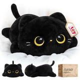 Mewaii Black Cat Plush Pillow Cute Plushies, Squishy & Huggable, 13 in