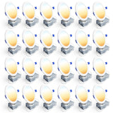 Ensenior 24 Pack 6 Inch LED Recessed Ceiling Light, Dimmable, 2700K-5000K 5CCT, 1200LM 12W 120V, High Brightness Canless Wafer Downlight - ETL&FCC&IC