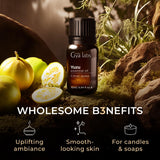 Gya Labs Yuzu Essential Oil for Candle Making Scents - 0.34 Fl Oz - Natural Yuzu Oil