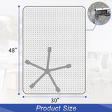 Office Chair Mat for Carpet, Clear Chair Mat with Studs for Low Pile Carpeted Floors, Transparent Thick and Sturdy Carpet Floor Protector for Desk Chair on Office, Home, Gaming - 30"x48"Rectangle
