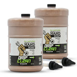 Grip Clean Hand Cleaner for Mechanics, Heavy-Duty Liquid Soap with Natural Pumice Soap & Clay for Grease & Filth – Flat Top Gallon Jug Refill, Coconut Oil Moisturizes (2pk)