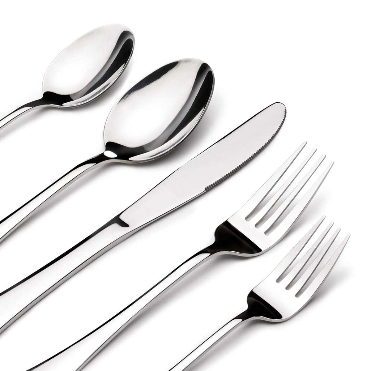 Silverware Set for 8, 40 Piece Stainless Steel Flatware Utensil Cutlery Set
