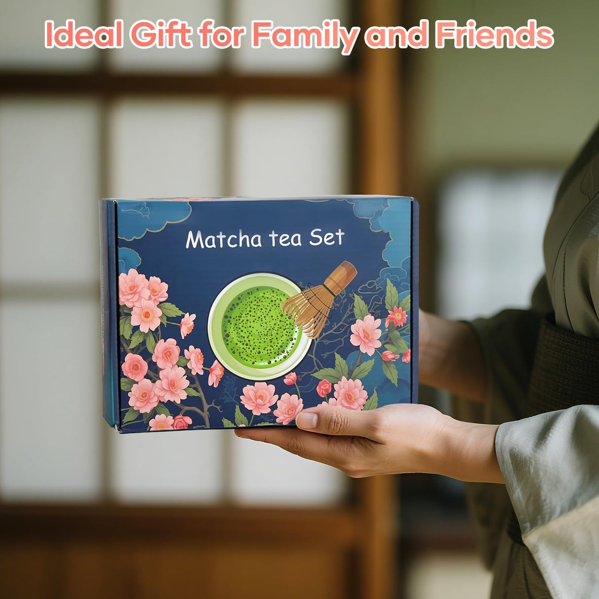 TUFGAM Matcha Whisk Set, Birthday Gifts for Women Mom Her, 8PCs Ceremony Matcha Tea Kit, 18OZ Matcha Bowl with Spout, Whisk, Bamboo Scoop, Sifter, Tea Towel, Ideal Gift for Christmas, Wedding