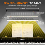 Piano Light, Upgraded LED Piano Lamp for Grand/Upright & Digital Pianos, Music Stand Lamp with Adjustable Gooseneck, Auto-Off Timer, 5 Color Modes Dimmable & USB Charging Port Eye-Care Desk Light