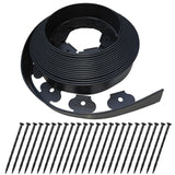 DasTior 40ft Garden Landscape Edging,Landscape Edging with 40 Landscape Spikes,Paver Edging 2 Inch Tall,Terrace Board Black…