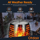 Otdair 43" Solar Torch Lights Outdoor with Flickering Flame for Halloween