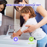 PERRYHOME Kids Makeup Set for Girl 56 Pcs Washable Real Cosmetic, Non-Toxic Frozen Toys Toddler Makeup Kit, Princess Dress up Christmas & Birthday Girl Gift for 3 4 5 6 7 8 9 10 11 12 Year Old Girls