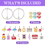 Advent Calendar 2026, 24 Days Christmas Charm Bracelet Making Kit for Women